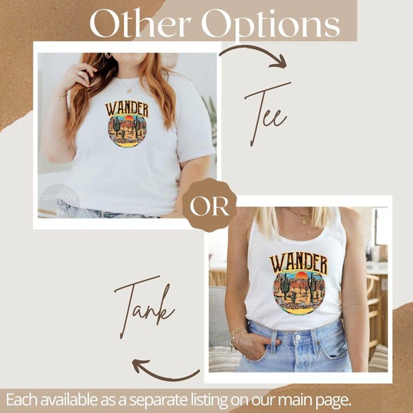 WANDER Handmade Sublimated Graphic Tank Top - Picture 8 of 10
